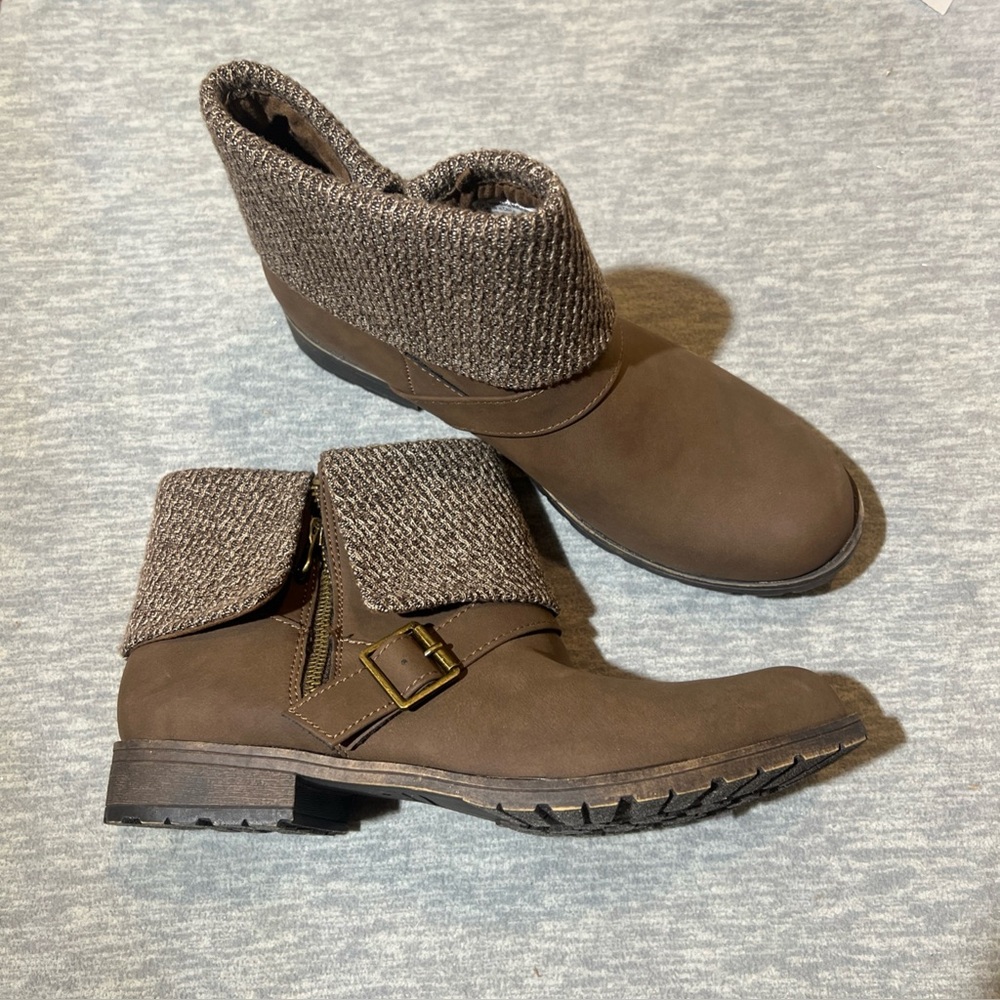 Lower East Side fold down cuffed boots booties women’s 10 fall winter casual